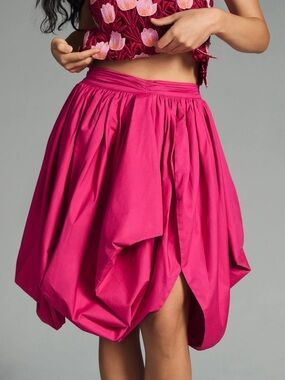 😍NWT(Read Description!)M Women’s Pink Sunday In Brooklyn Scalloped Balloon Skirt